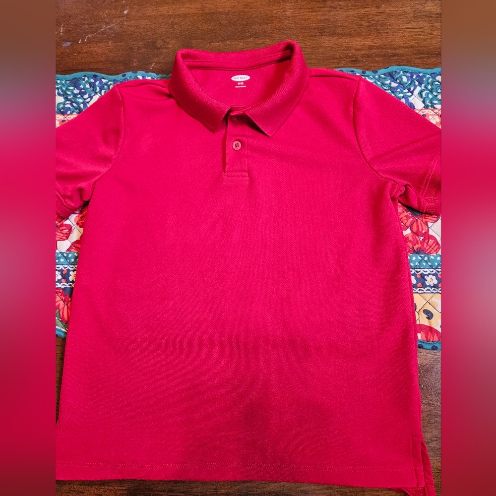 Boys Old Navy Red Polo